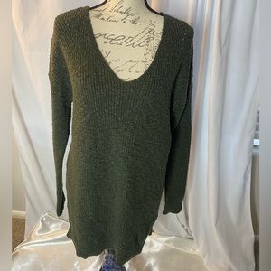 Torrid olive green crisscross detail sweater size 0